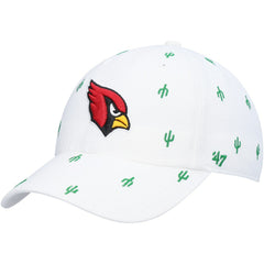 Arizona Cardinals '47 Women's Confetti Clean Up Adjustable Hat White