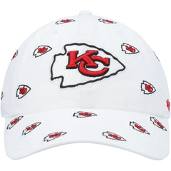 Kansas City Chiefs '47 Women's Confetti Clean Up Adjustable Hat White