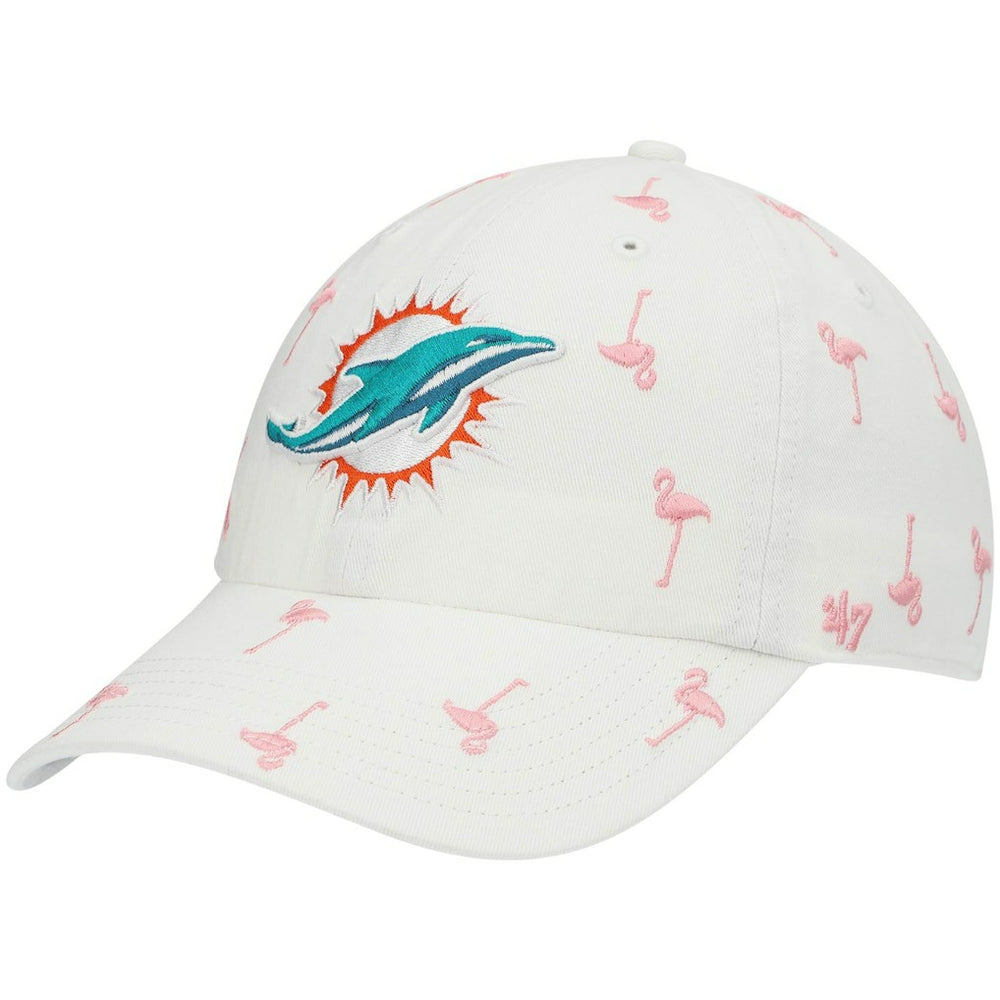 Miami Dolphins '47 Women's Confetti Clean Up Adjustable Hat White