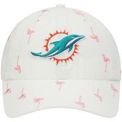 Miami Dolphins '47 Women's Confetti Clean Up Adjustable Hat White