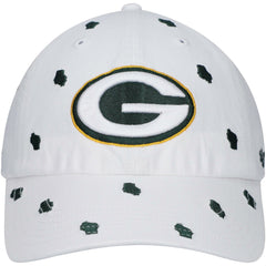 Green Bay Packers '47 Women's Confetti Clean Up Adjustable Hat White