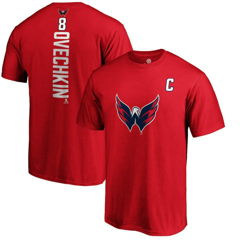 NHL Alexander Ovechkin Washington Capitals Playmaker T-Shirt - Red