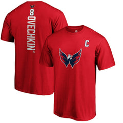 NHL Alexander Ovechkin Washington Capitals Playmaker T-Shirt - Red