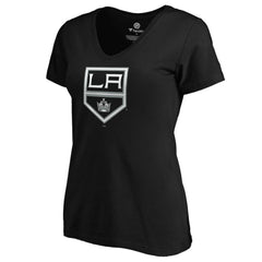 NHL Anze Kopitar Los Angeles Kings Women's Playmaker V-Neck T-Shirt - Black