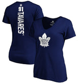 NHL John Tavares Toronto Maple Leafs Women's Playmaker V-Neck T-Shirt - Royal