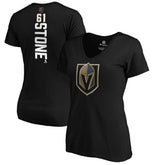 NHL Mark Stone Vegas Golden Knights Women's Playmaker V-Neck T-Shirt - Black