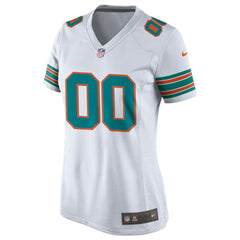 NFL Miami Dolphins Women's Alternate Custom Game Jersey - White