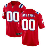 NFL New England Patriots Alternate Custom Jersey - Red