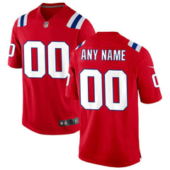 NFL New England Patriots Alternate Custom Jersey - Red