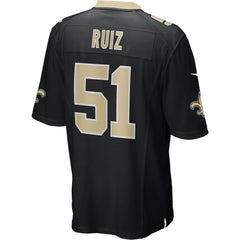 NFL Cesar Ruiz New Orleans Saints Game Jersey - Black