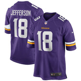 NFL Justin Jefferson Minnesota Vikings Game Jersey - Purple
