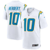 NFL Justin Herbert Los Angeles Chargers Game Jersey - White