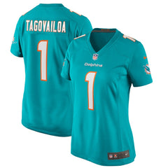 NFL Tua Tagovailoa Miami Dolphins Women's Game Jersey - Aqua