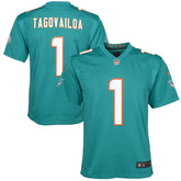 NFL Tua Tagovailoa Miami Dolphins Youth Game Jersey - Aqua