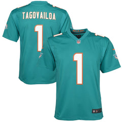 NFL Tua Tagovailoa Miami Dolphins Youth Game Jersey - Aqua