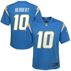 NFL Justin Herbert Los Angeles Chargers Youth Game Jersey - Powder Blue