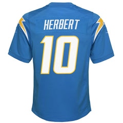 NFL Justin Herbert Los Angeles Chargers Youth Game Jersey - Powder Blue