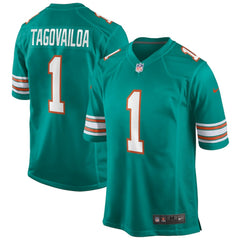 NFL Tua Tagovailoa Miami Dolphins Alternate Game Jersey - Aqua
