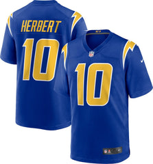 NFL Justin Herbert Los Angeles Chargers Alternate Game Jersey - Royal