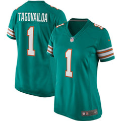 NFL Tua Tagovailoa Miami Dolphins Women's Alternate Game Jersey - Aqua