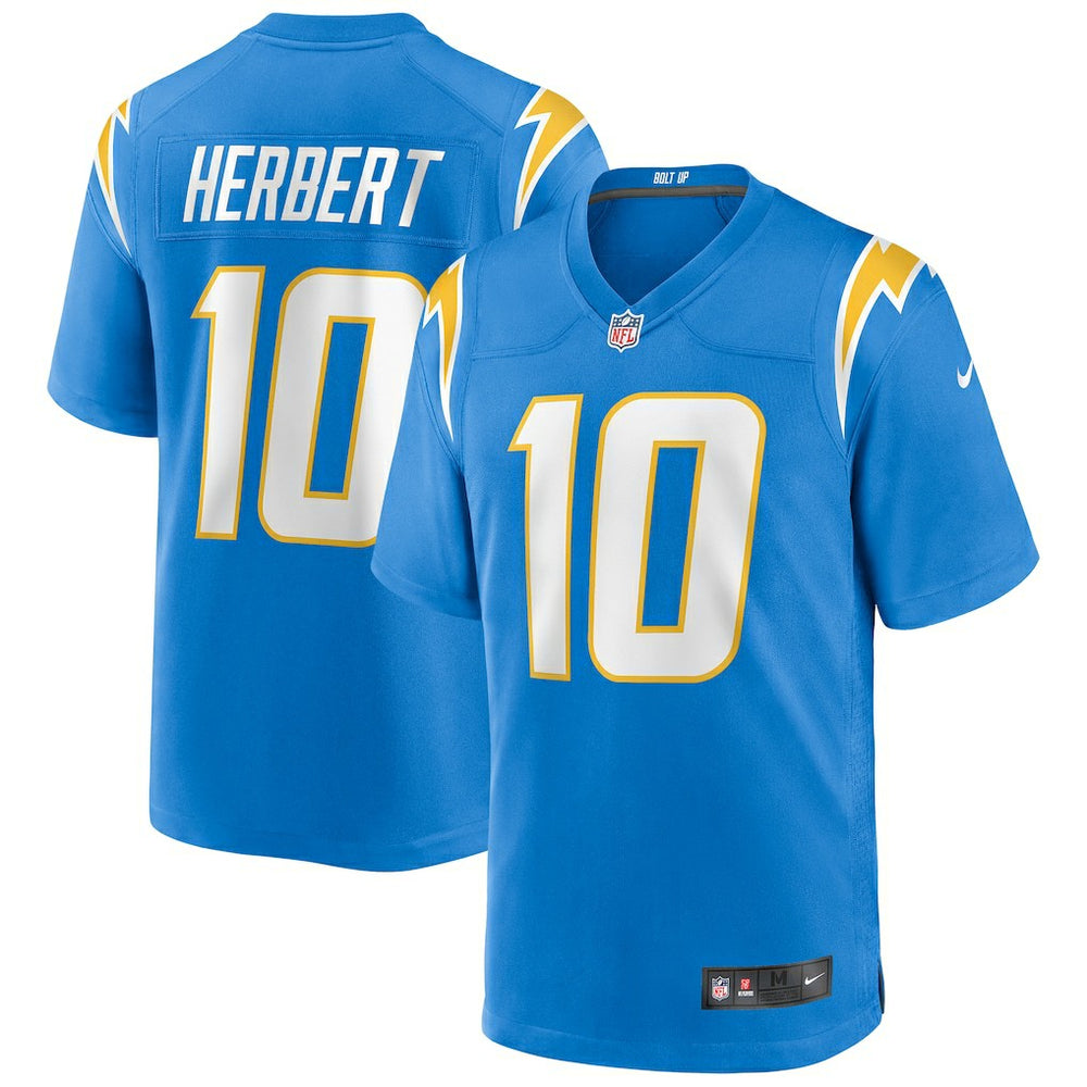 NFL Justin Herbert Los Angeles Chargers Player Game Jersey - Powder Blue