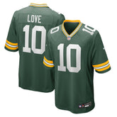 NFL Jordan Love Green Bay Packers Player Game Jersey - Green