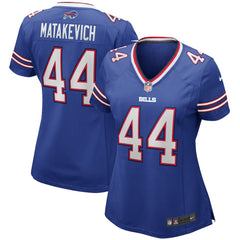 NFL Tyler Matakevich Buffalo Bills Women's Player Game Jersey - Royal