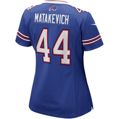 NFL Tyler Matakevich Buffalo Bills Women's Player Game Jersey - Royal