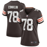 NFL Jack Conklin Cleveland Browns Women's Player Game Jersey - Brown