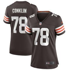 NFL Jack Conklin Cleveland Browns Women's Player Game Jersey - Brown