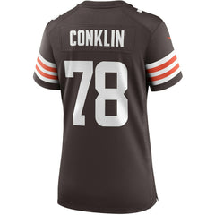 NFL Jack Conklin Cleveland Browns Women's Player Game Jersey - Brown