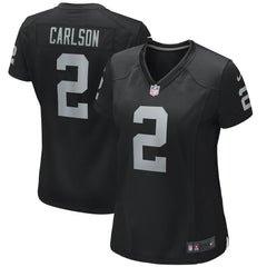 NFL Daniel Carlson Las Vegas Raiders Women's Player Game Jersey - Black
