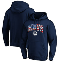 Dallas Mavericks Banner Wave Pullover Hoodie Navy