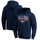 New Orleans Pelicans Banner Wave Pullover Hoodie Navy