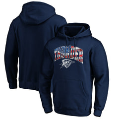 Oklahoma City Thunder Banner Wave Pullover Hoodie Navy