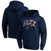 Utah Jazz Banner Wave Pullover Hoodie Navy
