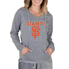 San Francisco Giants Concepts Sport Women's Mainstream Terry Long Sleeve Hoodie Top - Gray Hoodies