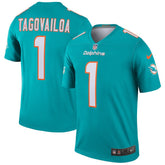 Tua Tagovailoa Miami Dolphins Legend Player Performance Top Aqua