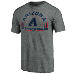 Arizona Diamondbacks Team Freedom Tri-Blend T-Shirt - Gray T-shirts