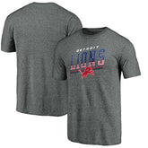 Detroit Lions Team Freedom Tri-Blend T-Shirt Gray