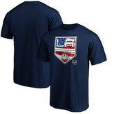 NHL Los Angeles Kings Banner Wave Logo T-Shirt - Navy