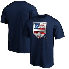 NHL Los Angeles Kings Banner Wave Logo T-Shirt - Navy