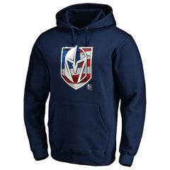 NHL Vegas Golden Knights Banner Wave Logo Pullover Hoodie - Navy