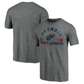 NHL Detroit Red Wings Team Freedom Tri-Blend T-Shirt - Heathered Gray