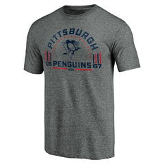 NHL Pittsburgh Penguins Team Freedom Tri-Blend T-Shirt - Heathered Gray