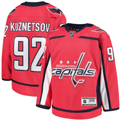 NHL Evgeny Kuznetsov Washington Capitals Youth Home Premier Player Jersey - Red