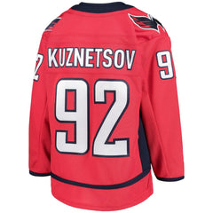 NHL Evgeny Kuznetsov Washington Capitals Youth Home Premier Player Jersey - Red