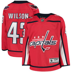 NHL Tom Wilson Washington Capitals Youth Home Premier Player Jersey - Red