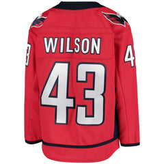 NHL Tom Wilson Washington Capitals Youth Home Premier Player Jersey - Red