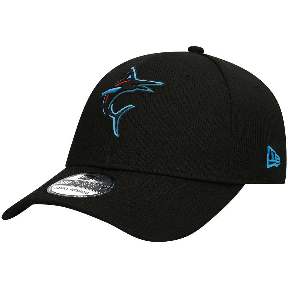 Miami Marlins New Era Clubhouse Alternate 39THIRTY Flex Hat - Black Hats